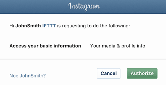 Permitir Que Ifttt Acceda A Instagram