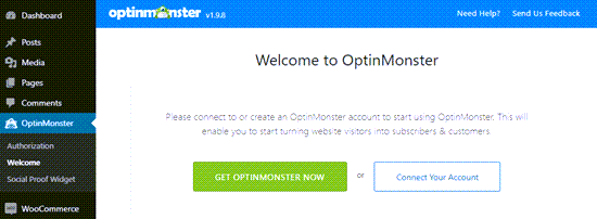 Conecte Optinmonster A Su Sitio De Wordpress