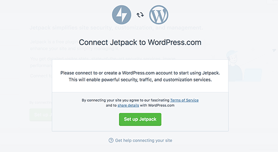 Conecte Jetpack A Wordpress.com