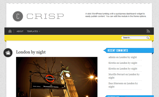 Tema Crisp Tumblog Para Wordpress