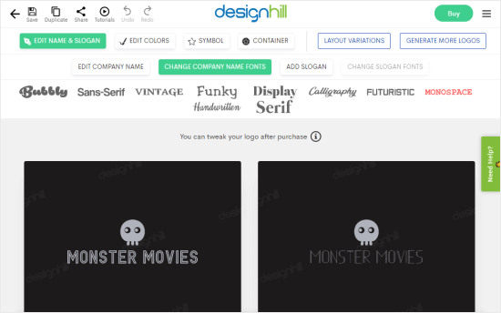 Logotipos Creados Con Designhill Para Películas De Monstruos