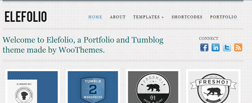 Tema Elefolio Tumblog Para Wordpress