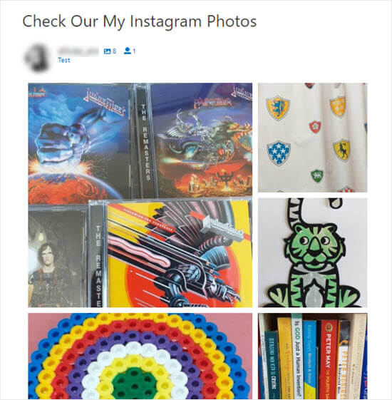 Fotos De Instagram En El Sitio, Organizadas En Un Diseño Destacado