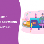 Offering online sermons on a church website