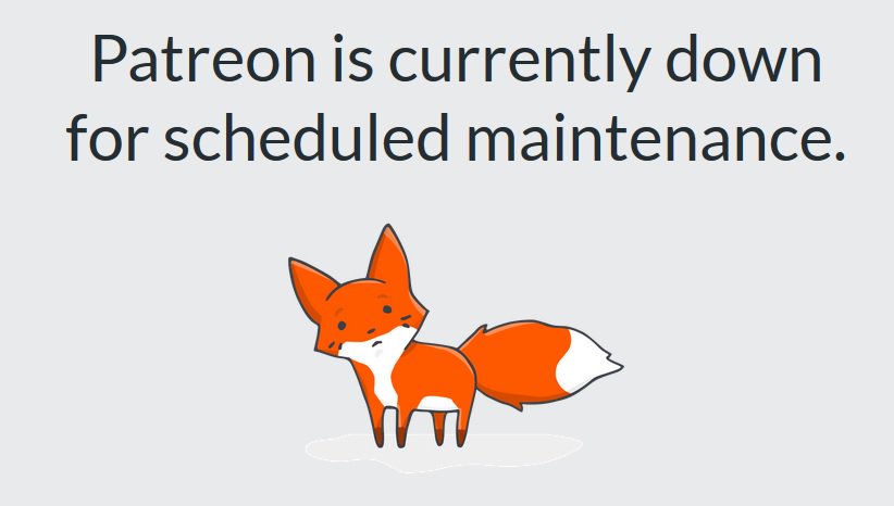 Página De Mantenimiento De Patreon