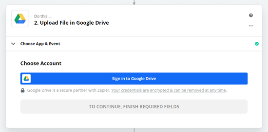Conéctese A Google Drive Cuando Se Lo Solicite Zapier