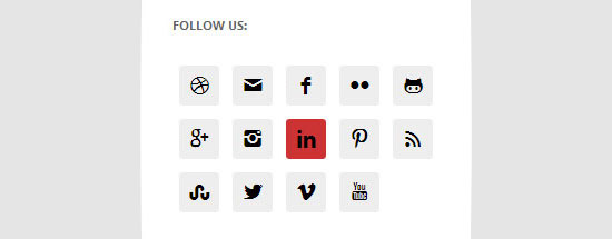 Iconos Sociales Simples