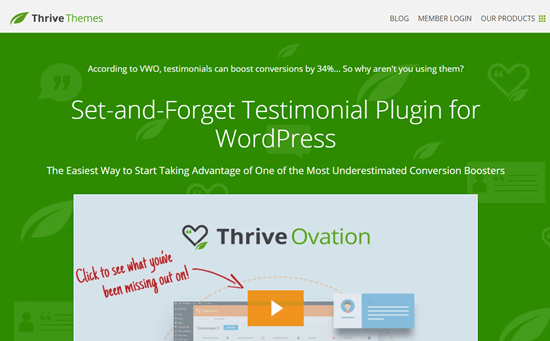 El Sitio Web De Thrive Ovation
