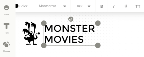 Logotipo De Monster Movies Creado Con El Creador De Logotipos De Ucraft