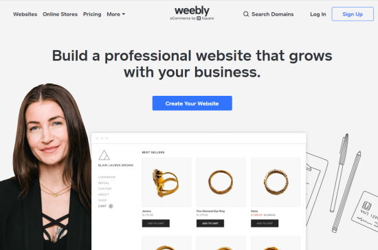 Sitio Web De La Plataforma Weebly Ecommere