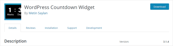 El Complemento De Wordpress Countdown Widget