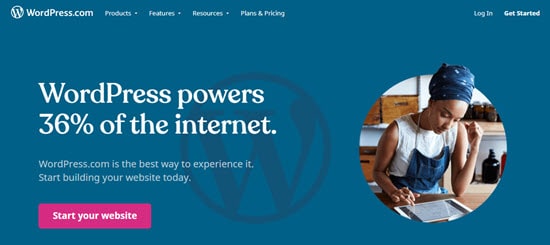 Wordpress.com сайтынан баары бир веб-сайт куруучу