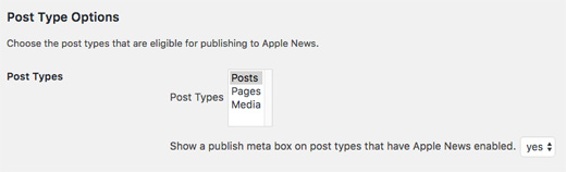 Tipo De Publicación De Wordpress De Apple News