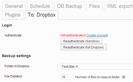 Autentíquese Con Dropbox Para Guardar Sus Copias De Seguridad En Dropbox