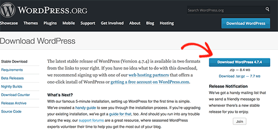 Descarga Wordpress