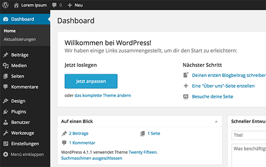 Wordpress En Alemán