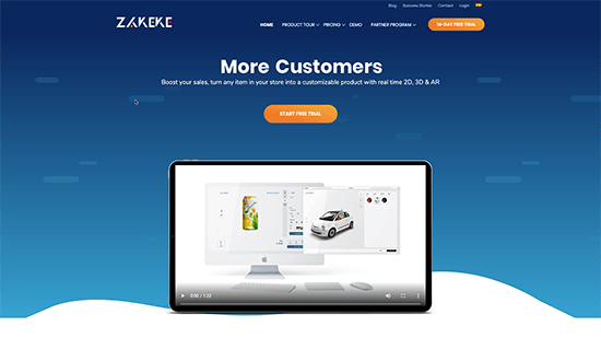 Sitio Web De Zakeke