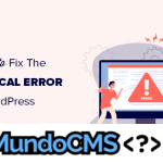Fixing the critical error in WordPress step by step